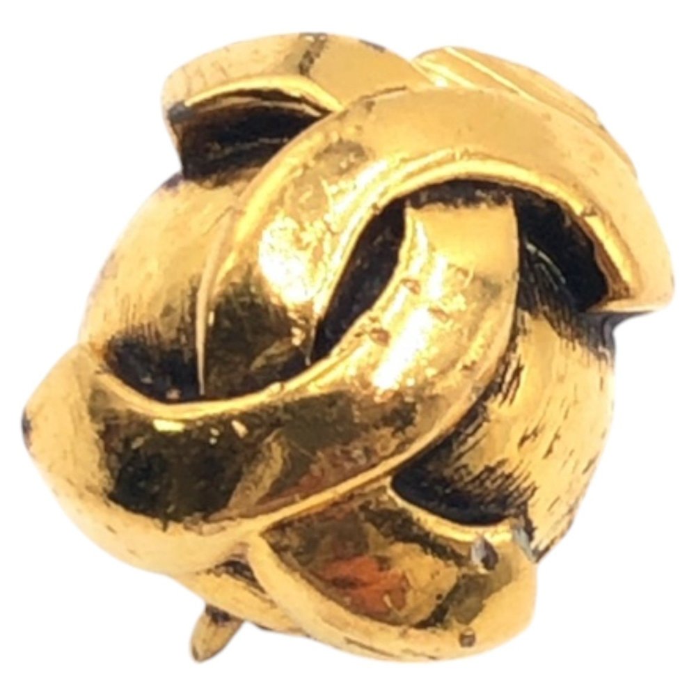 CHANEL Coco Mark Gold Metal Earrings for Women - Picture 3 of 6